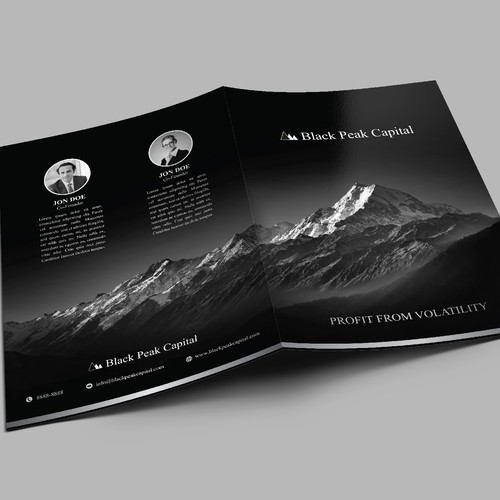 Impressive brochure/folder for an Investment firm