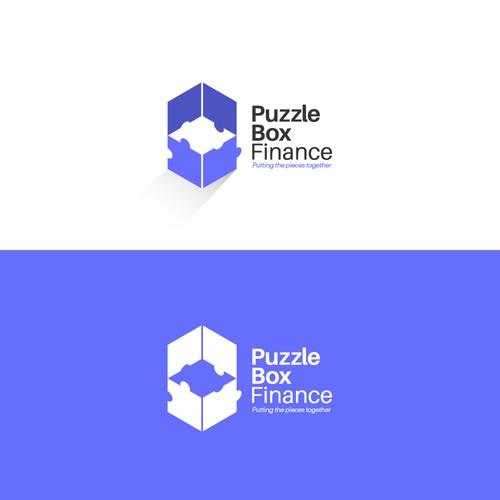Logo concept fot puzzle bo finance