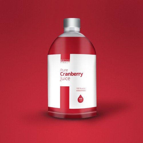Label design for Cranberry Juice