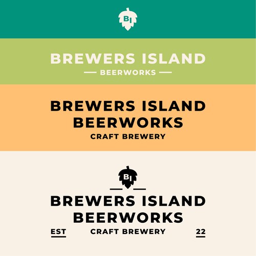 Bold logo for local brewery