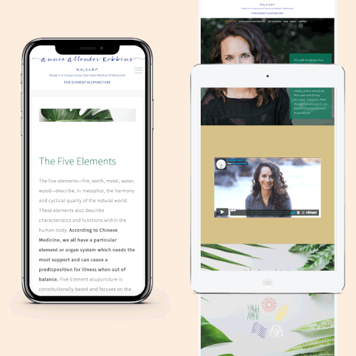 Website for an acupuncturist