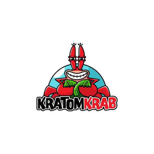 Kratom caricature logo