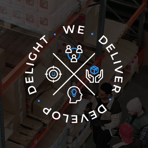 Illustrated Team Slogan / Mission Statement for ASOS Supply Chain