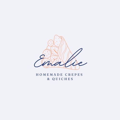 A playful logo for a family run French crepe