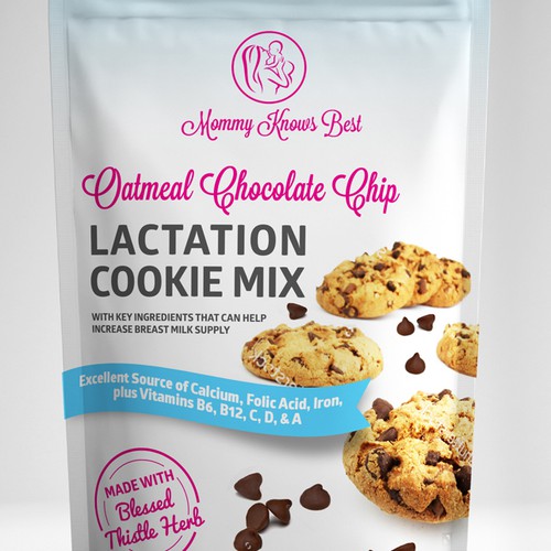 Lactation cookie mix packaging