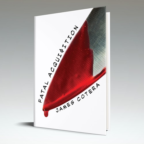 Stark, dramatic cover treatment proposal for a murder mysery