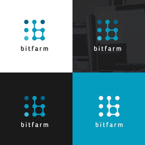 bitfarm @ minimalist logo