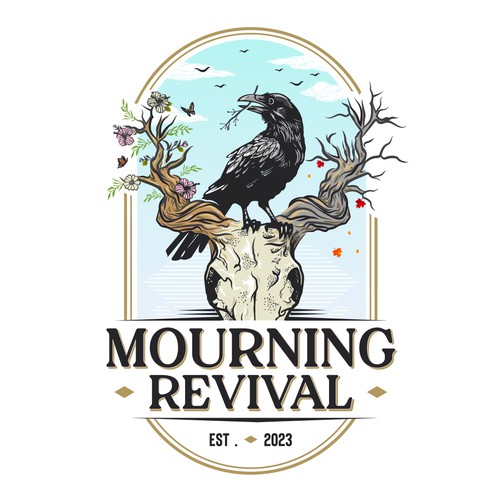 Comfort the mourning, by breathing life into the Mourning Revival logo