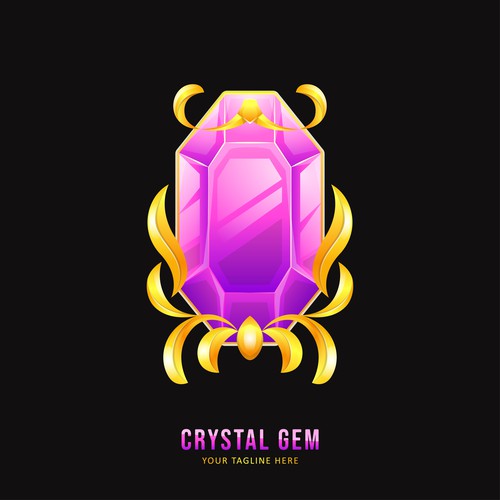 Colorful Crystal Gem Logo
