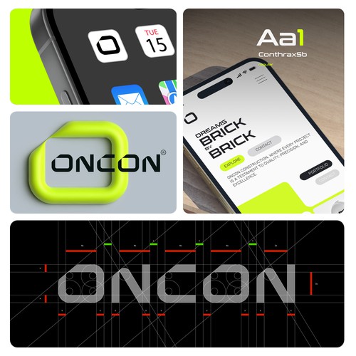 OnCon Construction Logo Branding 