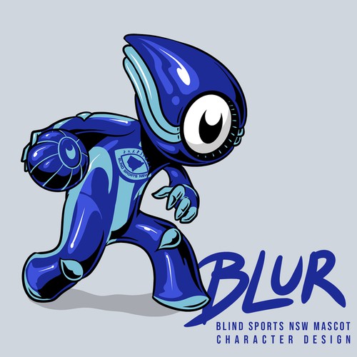 BLUR Mascot design