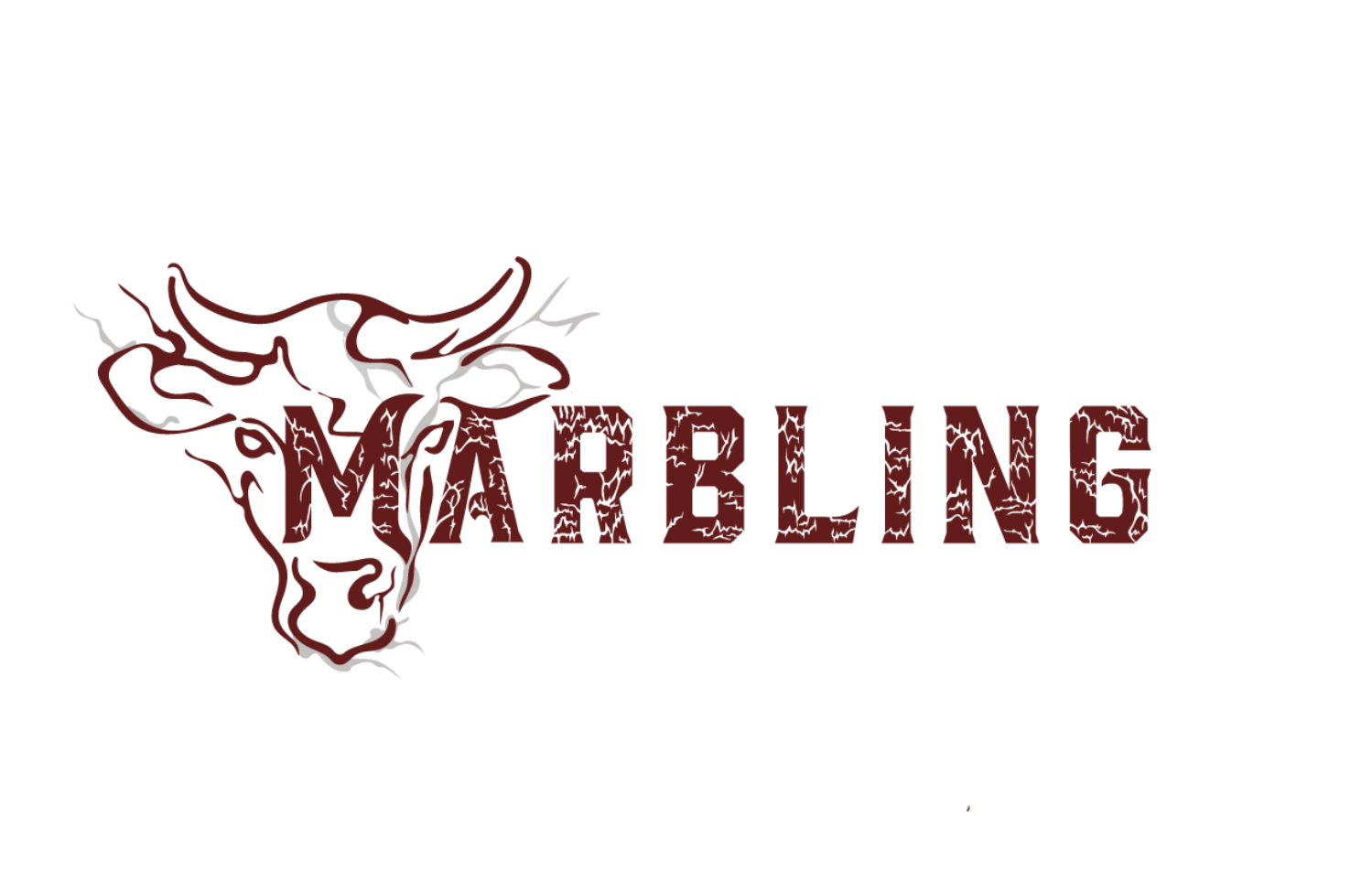 Design a luxurious restaurant logo for marbling meats based in Riyadh