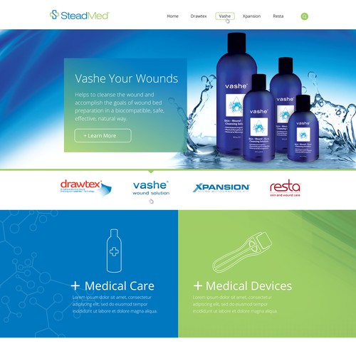 Website Concept for Medical Device Company
