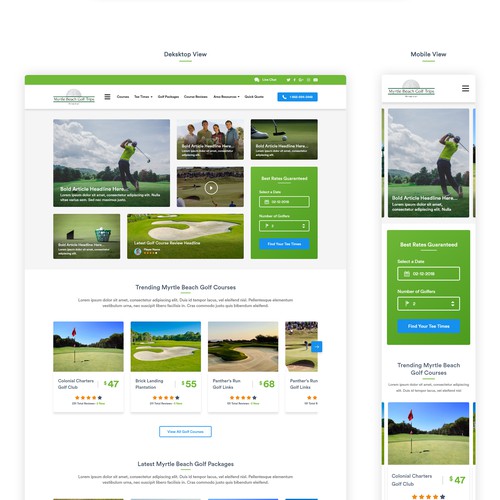 Destination Golf Site