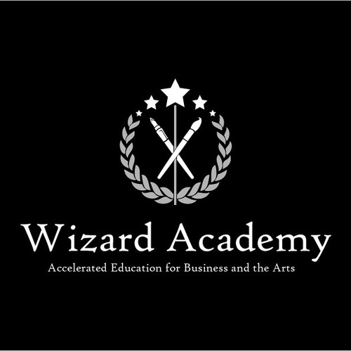 Clever logo for school for business and the arts