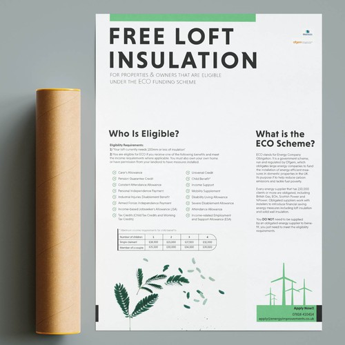 A Flyer for 'free loft insulation'
