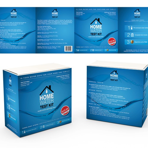 Package design for Water Test Kit