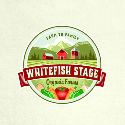 Natural logo for an Organic Farm
