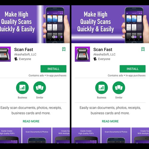 scan fast Google play store banner