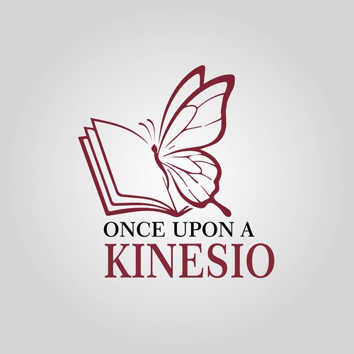 Elegant and minimalist logo of an open book turning into a butterfly