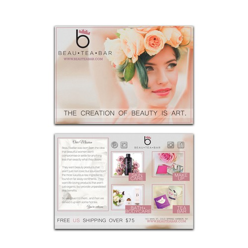 Post card for BeauTeaBar