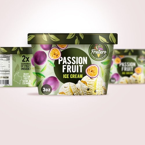 Frutero Ice cream passion fruit