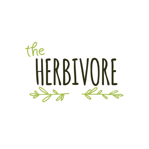 Natural logo for a vegan cafe