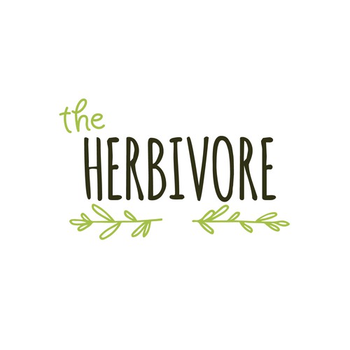 Natural logo for a vegan cafe