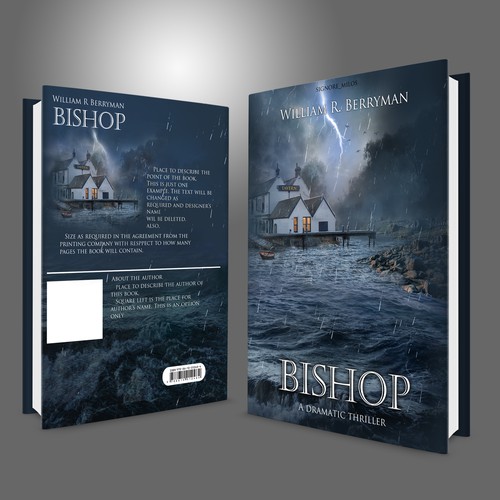 Entry design for Book Cover contest "Bishop" by William R. Berryman