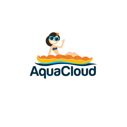Bikini Girl on Pool Float