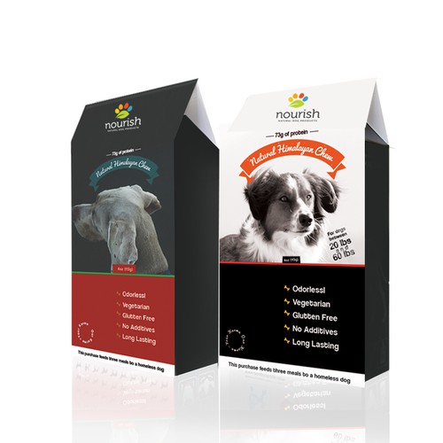 FUN & creative packaging needed for a premium, organic dog brand with a social mission