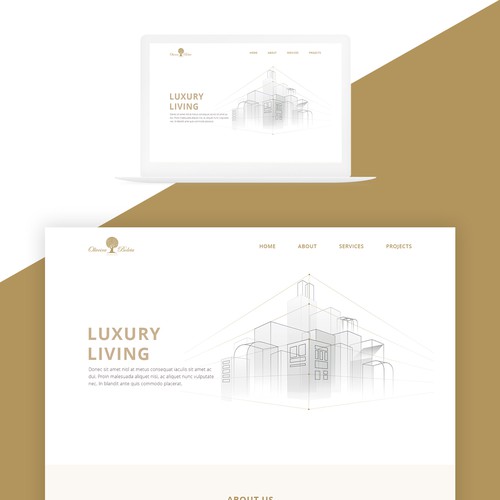 Homepage design for Real Estate company