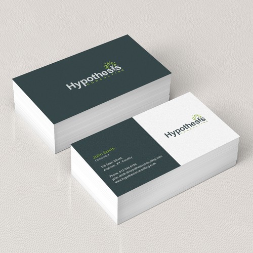 Create a Business Card for a Start Up Consulting Company