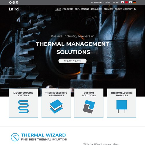 Industrial website design