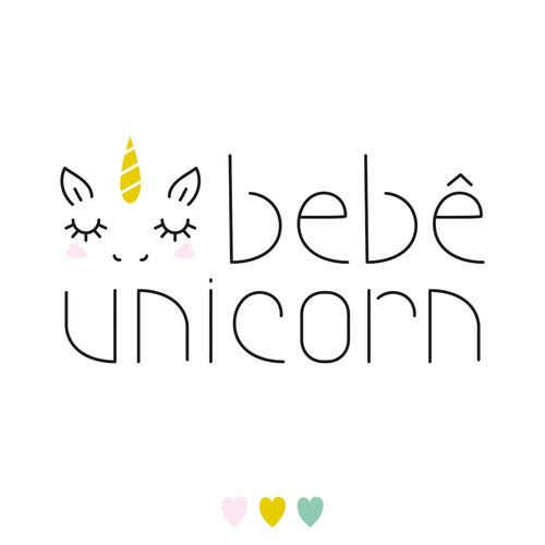 Unicorn vector illustration logo design