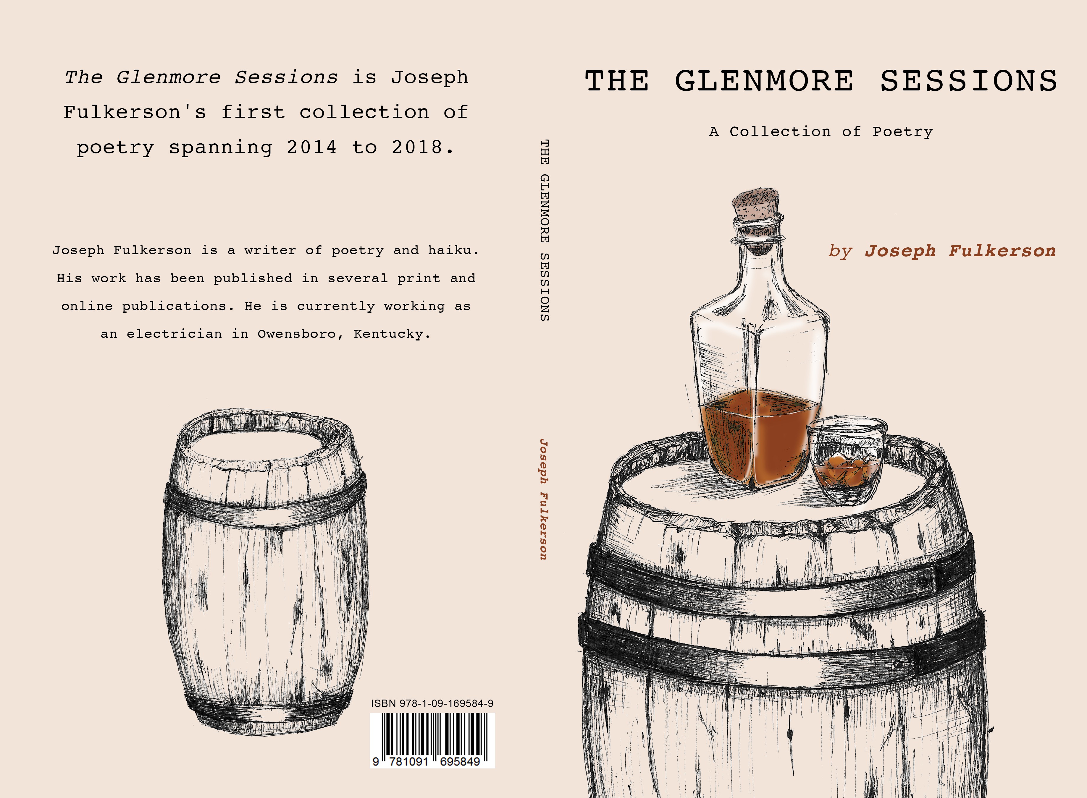 Design a book cover for a collection of poetry