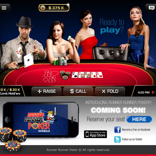 Landing page needed for Runner Runner Poker !!!