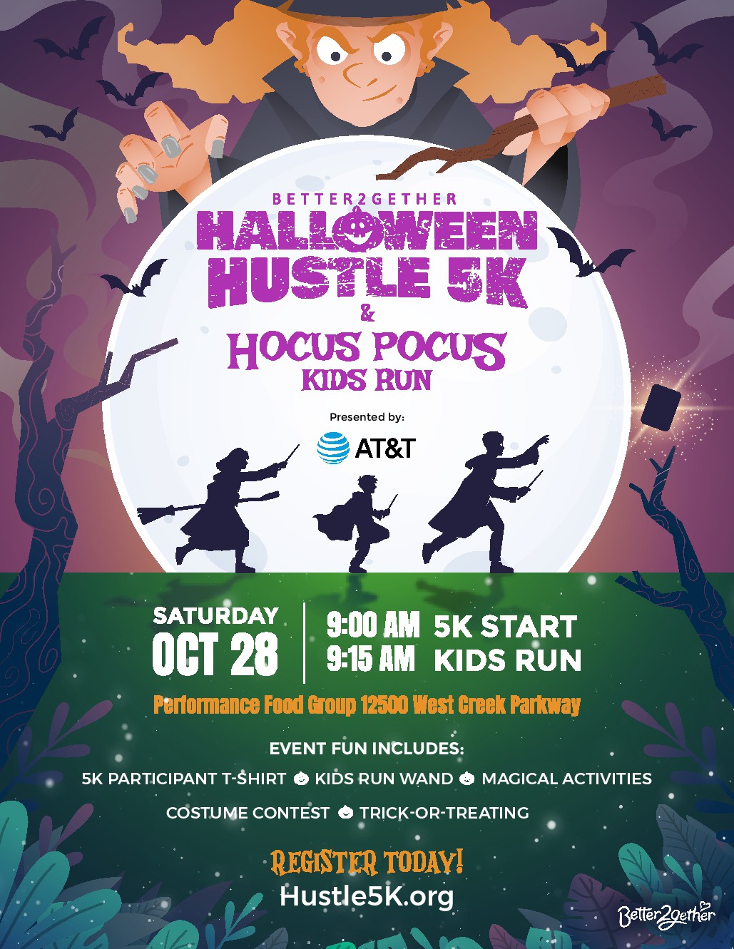 Better2gether Halloween Hustle 5K & Hocus Pocus Kids Run
