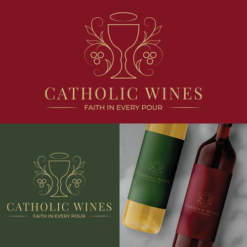 Logo design for Catholic wines