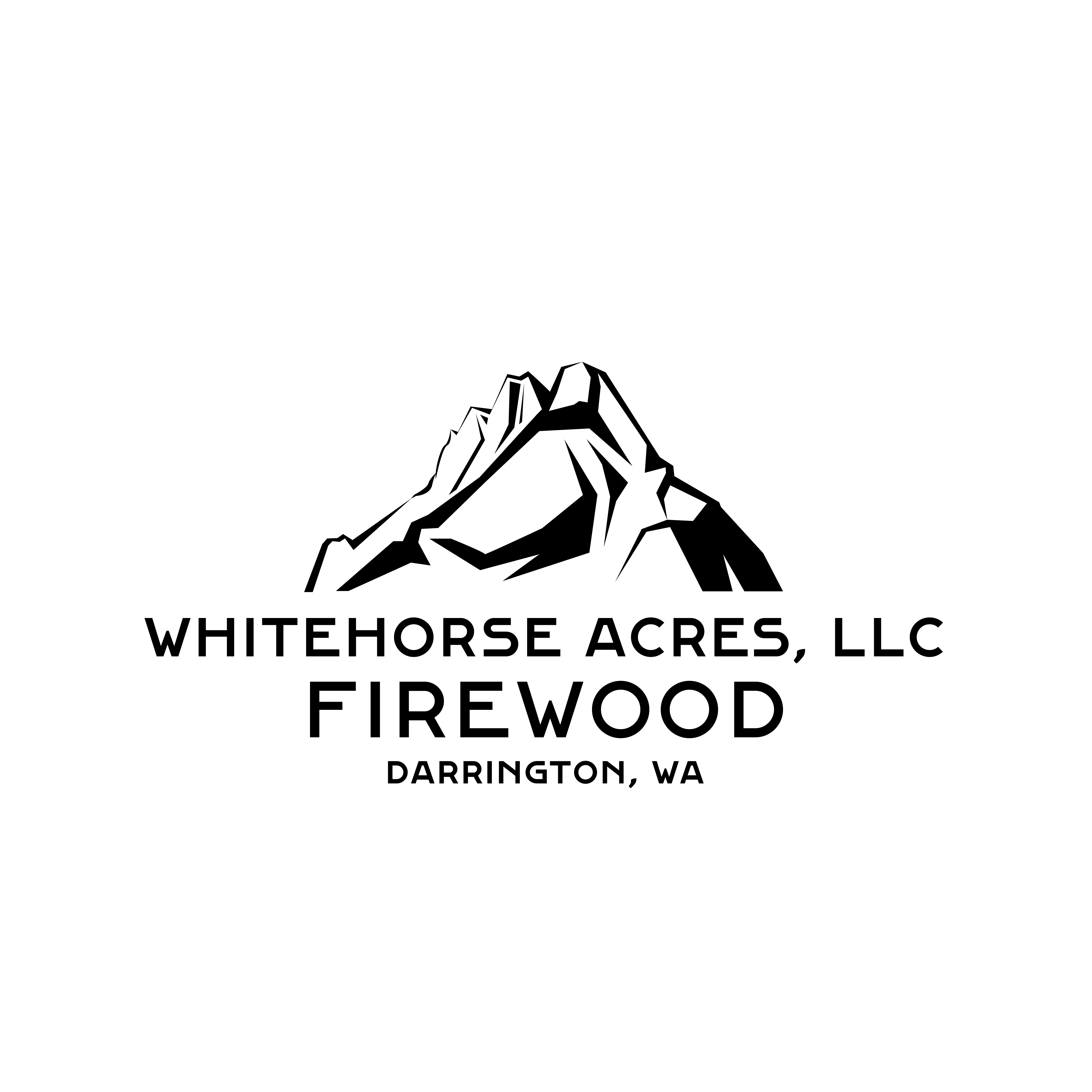 "Whitehorse Acres" & "Whitehorse Acres Firewood" logos
