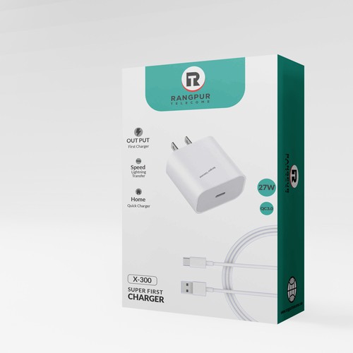 Charger Box Product Packaging Design