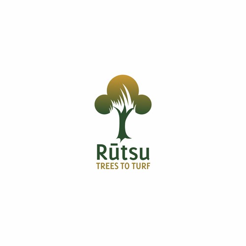 Simple logo for a Tree and Turf service company