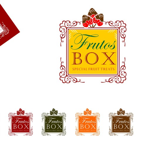 Classy but vibrant logo for fruit arrangement business