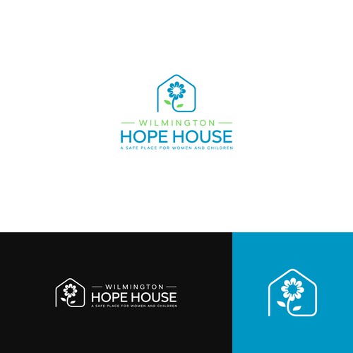A simple logo for a hope house.