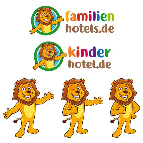 logo mascot for hotels portal