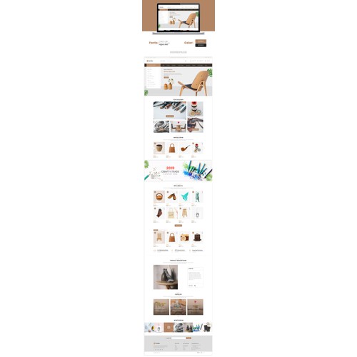 Handmade / crafts Ecommerce Design