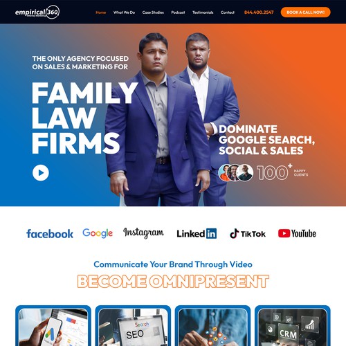 Modern Family Law Firm Website Design