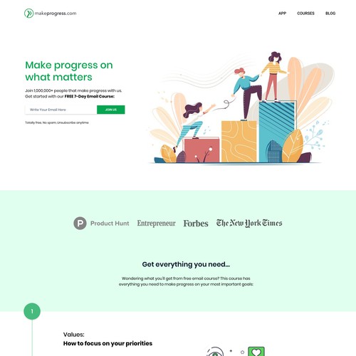 Make Progress Design Concept