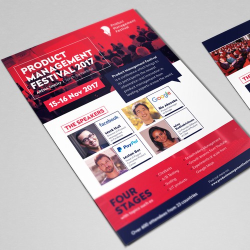 Flyer for Product Management Festival 2017