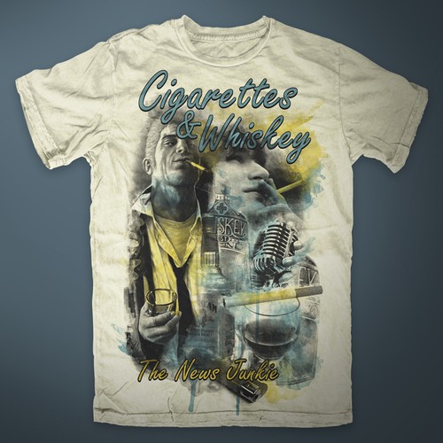 Help The News Junkie with a new t-shirt design